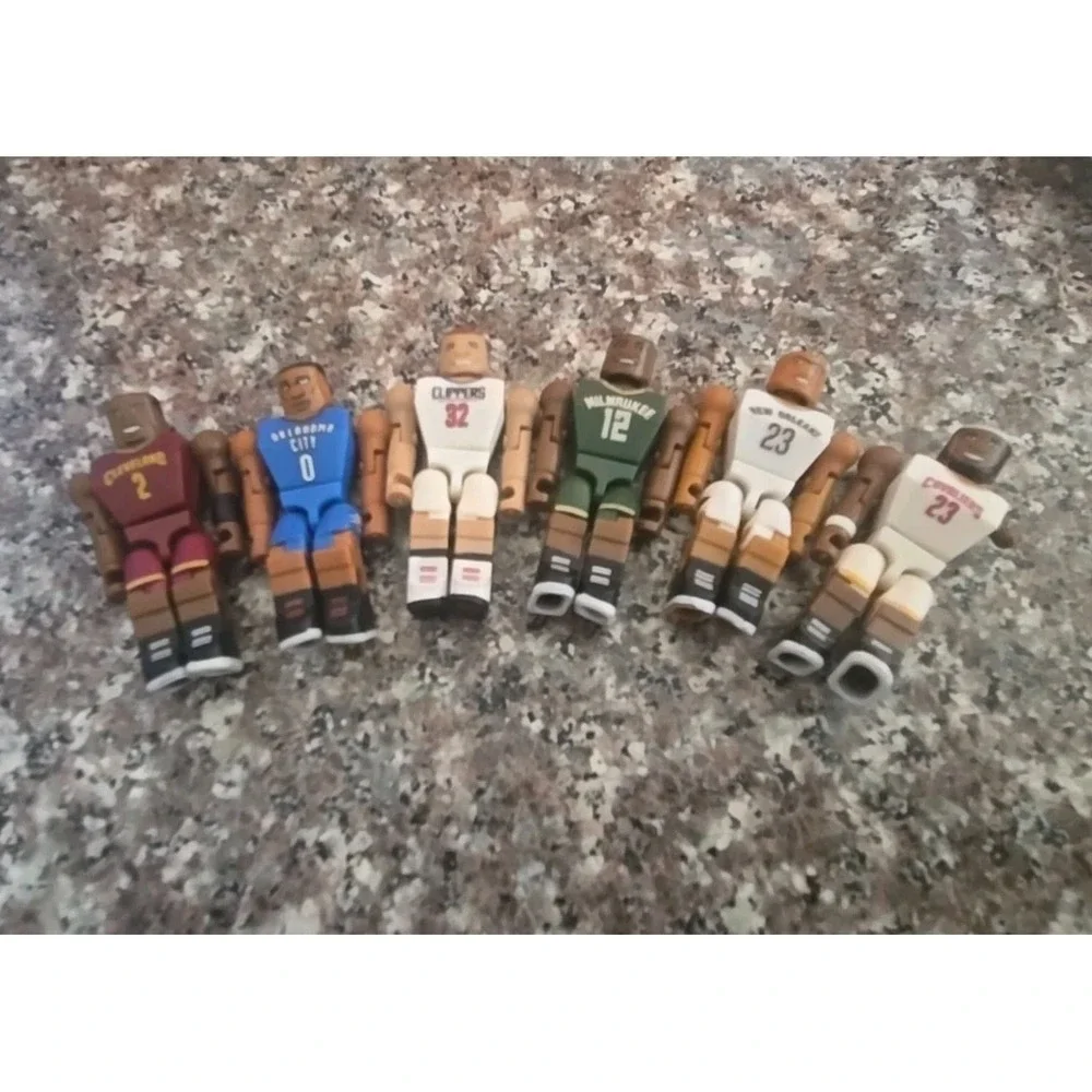 NBA‎ C3 Construction Basketball Figures Lot of 6 LeBron Kyrie Westbrook Loose